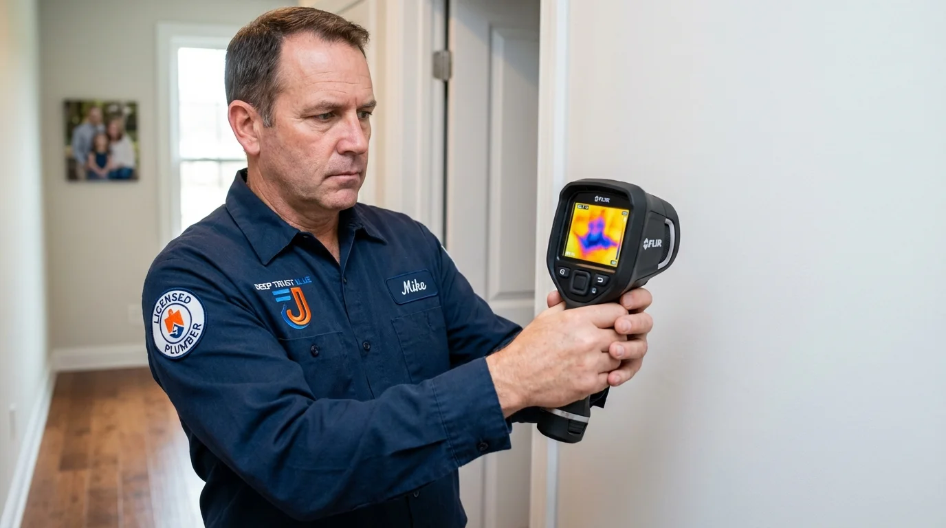 Thermal imaging leak detection by Johns Plumbing LLC in Gulf Breeze